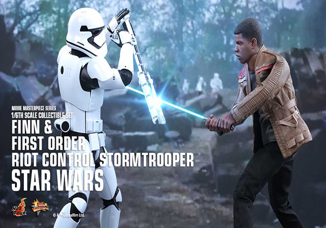 Finn & First Order Riot Control Stormtrooper Collectibles
