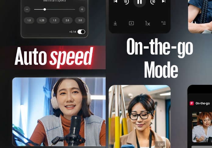 YouTube Premium on-the-go auto speed features YouTube Premium on-the-go auto speed features